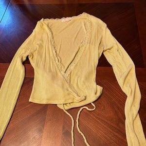 Urban outfitters wrap, long sleeve, lightweight sweater